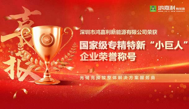 榮耀加冕！鴻嘉利新能源榮獲國(guó)家級(jí)專精特新“小巨人”企業(yè)榮譽(yù)稱號(hào)(圖1)